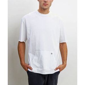 Coin Men's Short Sleeve Pocket T-Shirt White Size X-Large